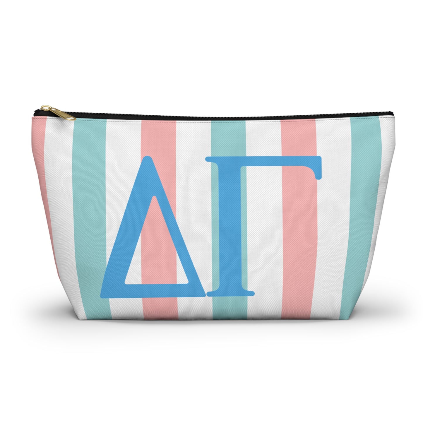 DG Greek Letter Accessory Pouch, Makeup Bag, Travel Toiletry Organizer, Personalized Gift, Sorority Essentials, Deltas, Greek Life