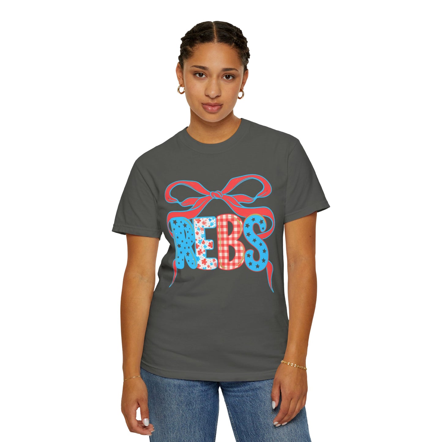 MS Rebs Floral Patriotic T-Shirt
