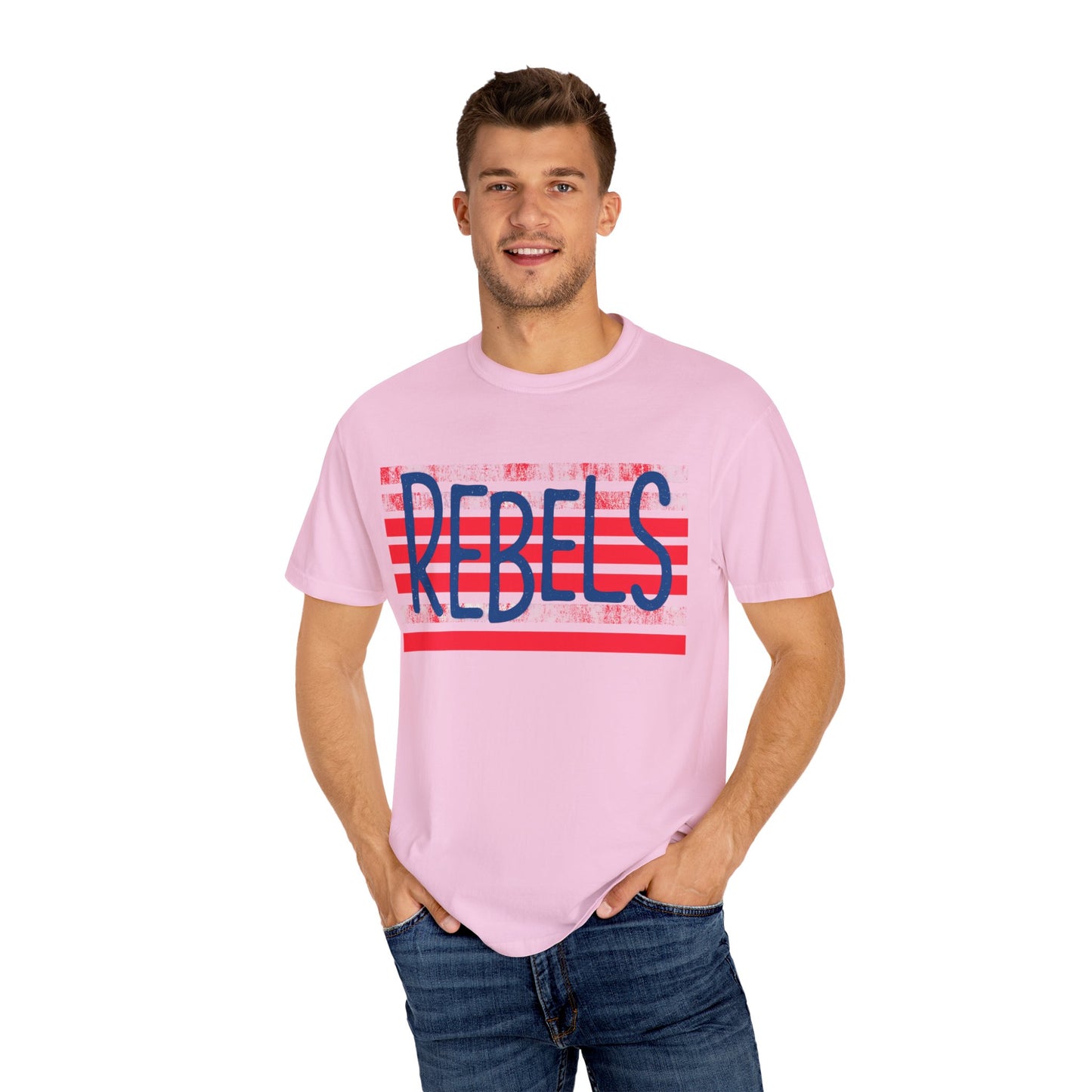 Rebels T-Shirt, Vintage Style Tee, Unisex Graphic Shirt, Summer Fashion, Independence Day Apparel, Football Game Day, Hotty Toddy