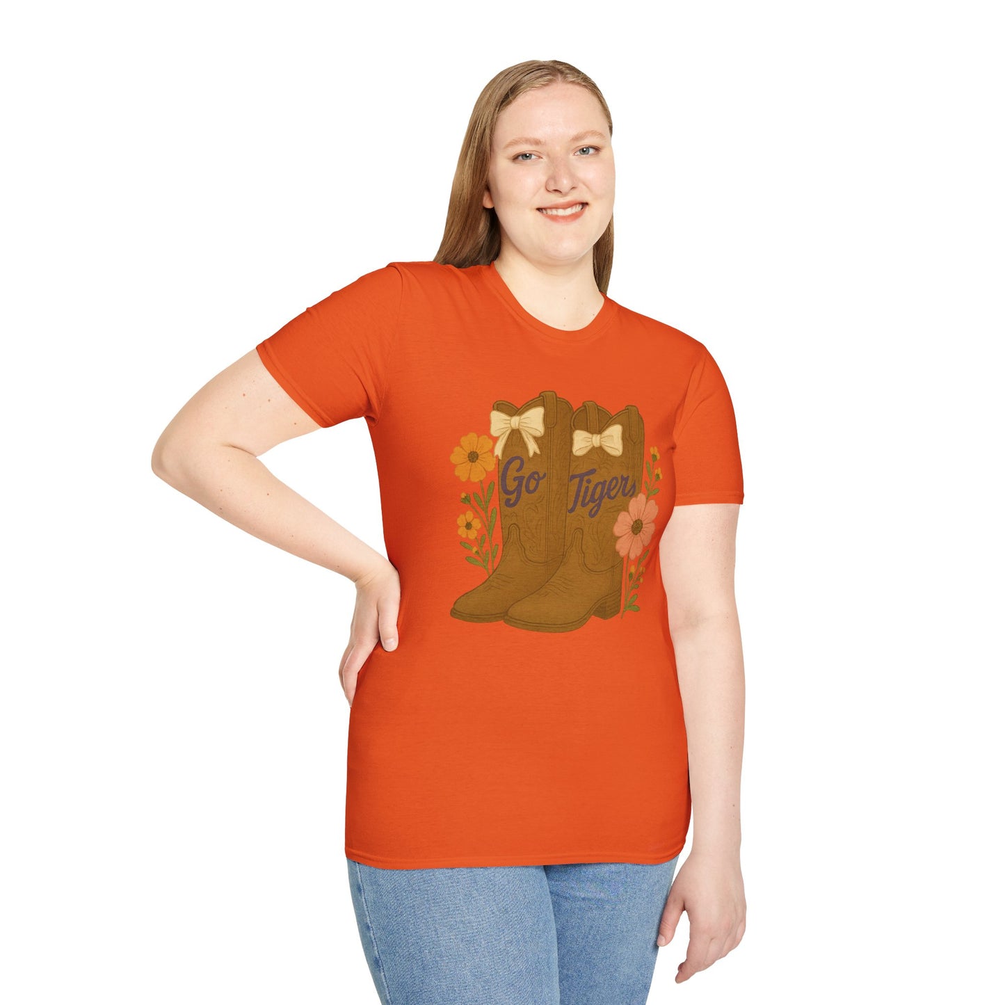 SC Tigers Country Boots Unisex T-Shirt | Cute Southern Style Tee, Go Tiger Shirt, Perfect for Game Day, Clemson Game Day, Graduation Gift, College Student Gift