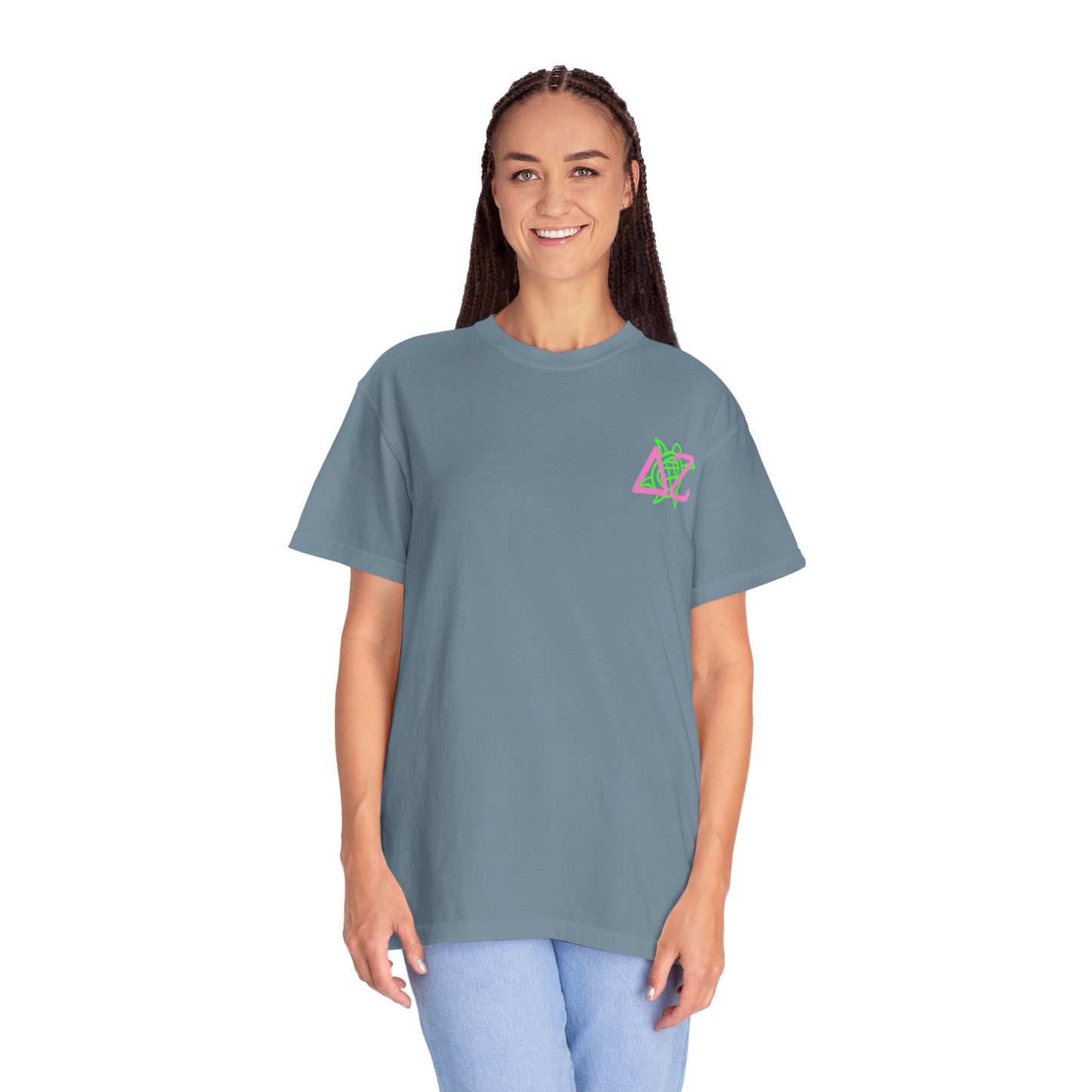 Delta Zeta Unisex T-Shirt, Sorority Shirt, Garment-Dyed Tee, Cute College Top, Sisterhood Apparel, Gift for Sorority Sisters