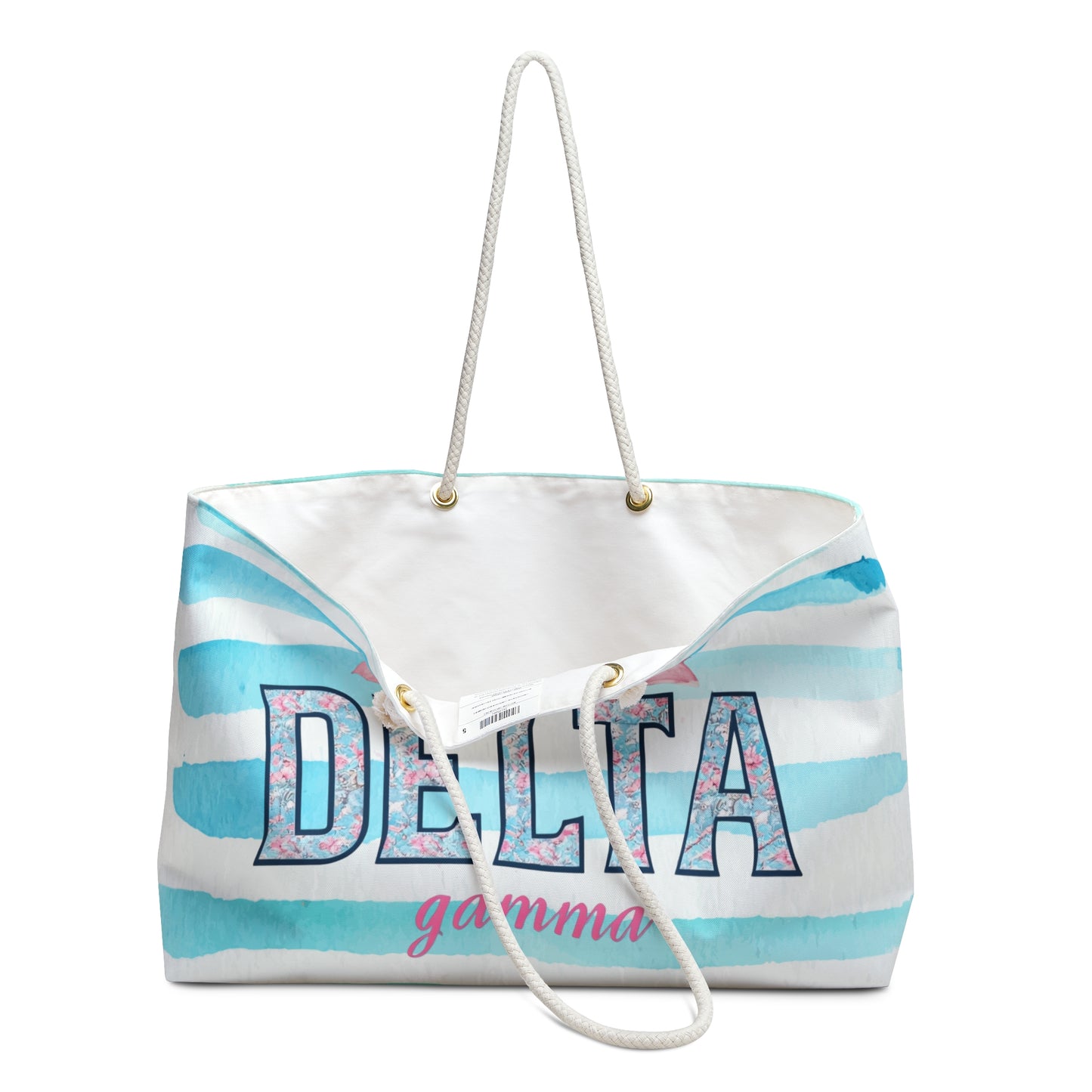 Delta Gamma Weekend Bag, Tote for Sorority Sisters, Travel Bag, College Gift, Girls' Getaway, Stylish Luggage