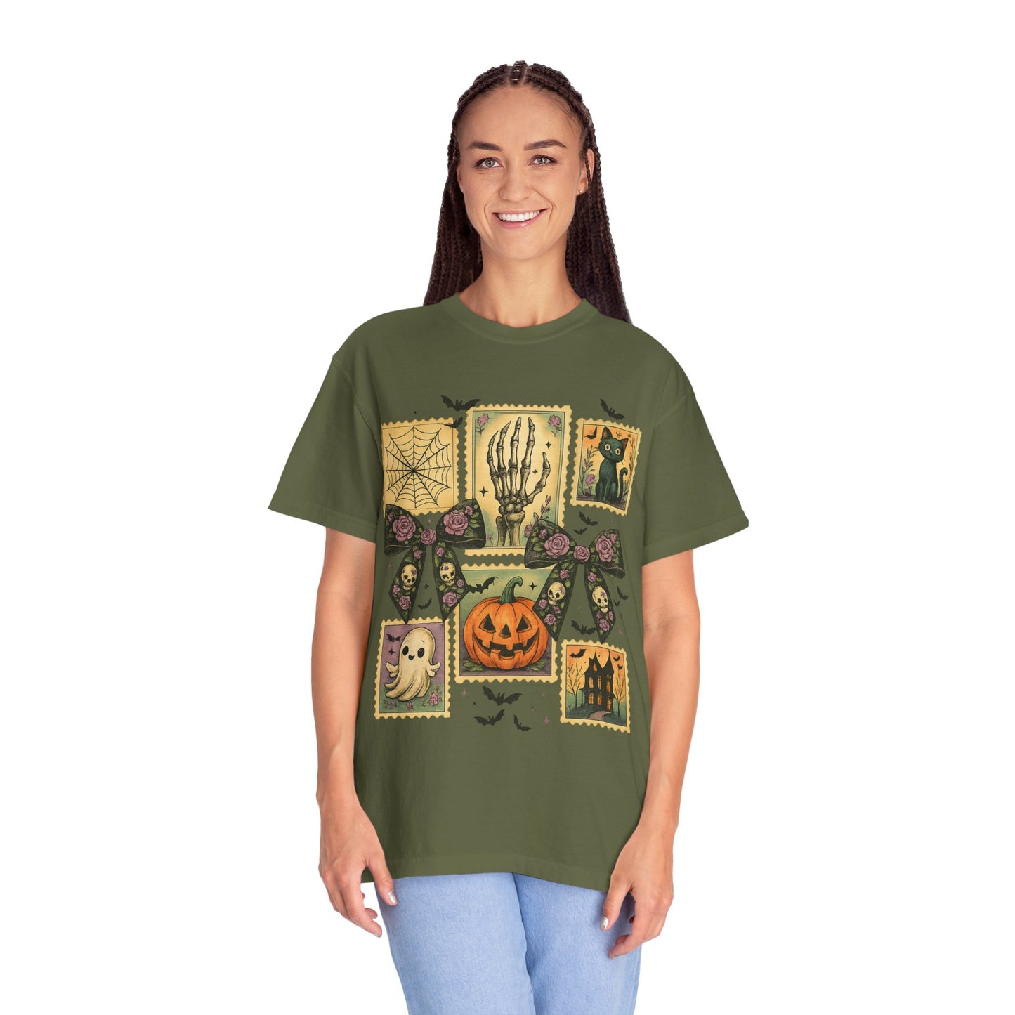 Halloween-Themed Unisex T-Shirt - Spooky Vibes for Fall Celebrations, Ghost Lovers Gift, Costume Party Essential, Cozy Autumn Tee