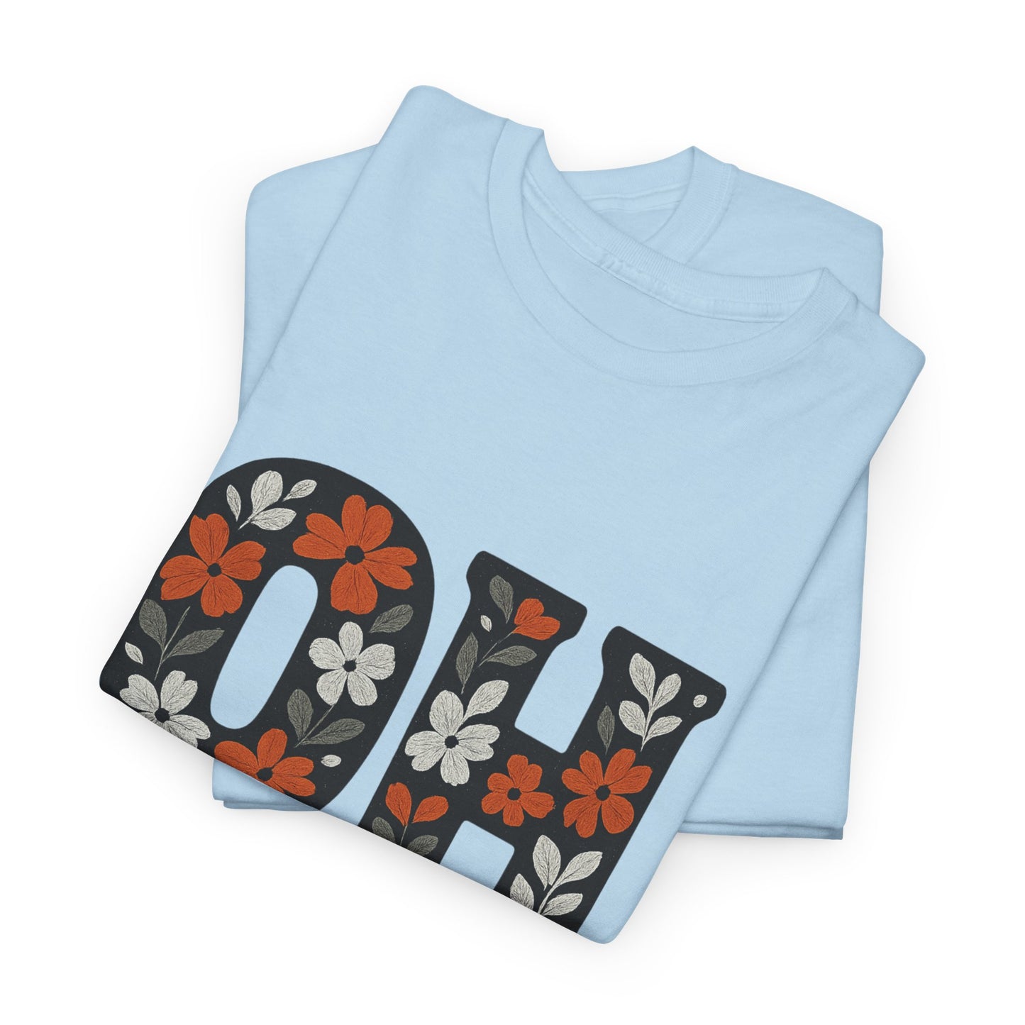 Bengals Floral Tee - Unisex Heavy Cotton