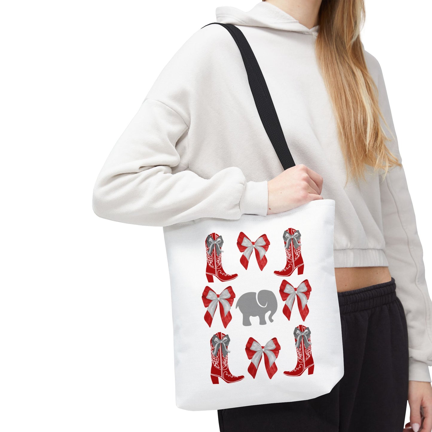 bama game day tote bag, tuscaloosa alabama gift, graduation gift, UA alumni, roll tide, rtr gift, bama fan gift, crimson tide gift, college student gift