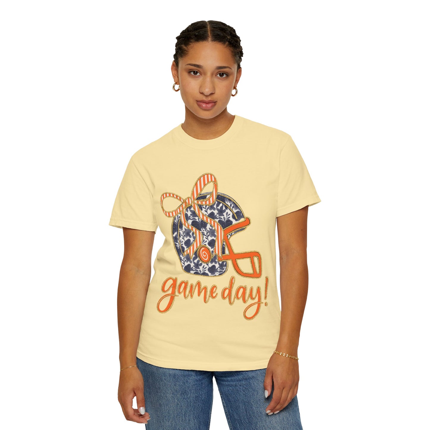 Game Day Coquette Style, Football Helmet T-Shirt | Unisex Sports Tee for Football Fans | Perfect for Tailgating, Game Everyday Wear