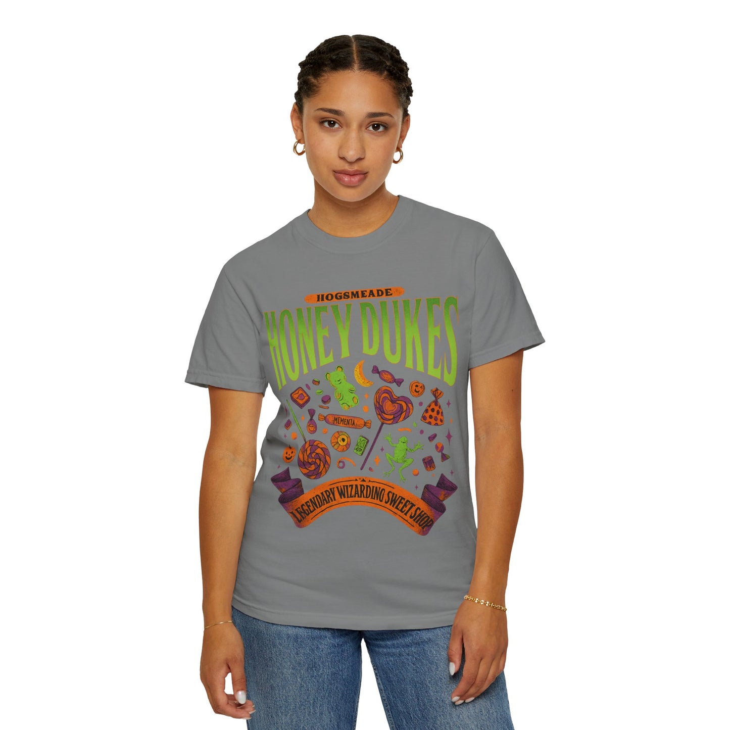 Honey Dukes Wizarding T-Shirt | Unisex Garment-Dyed Tee, Perfect for Fans, Gifts, Celebrations, Cosplay, and Everyday Wear