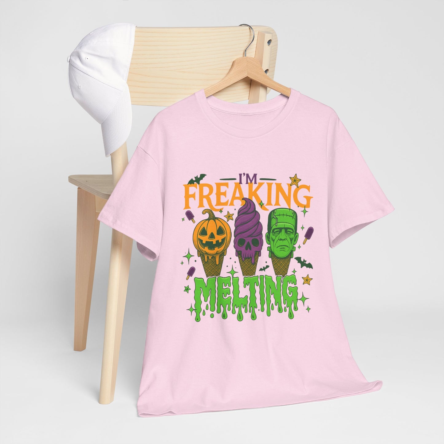 Halloween Unisex Heavy Cotton Tee, Fun Fall Shirt, Halloween Costume Top, Spooky Party Tee, Trick or Treat Apparel