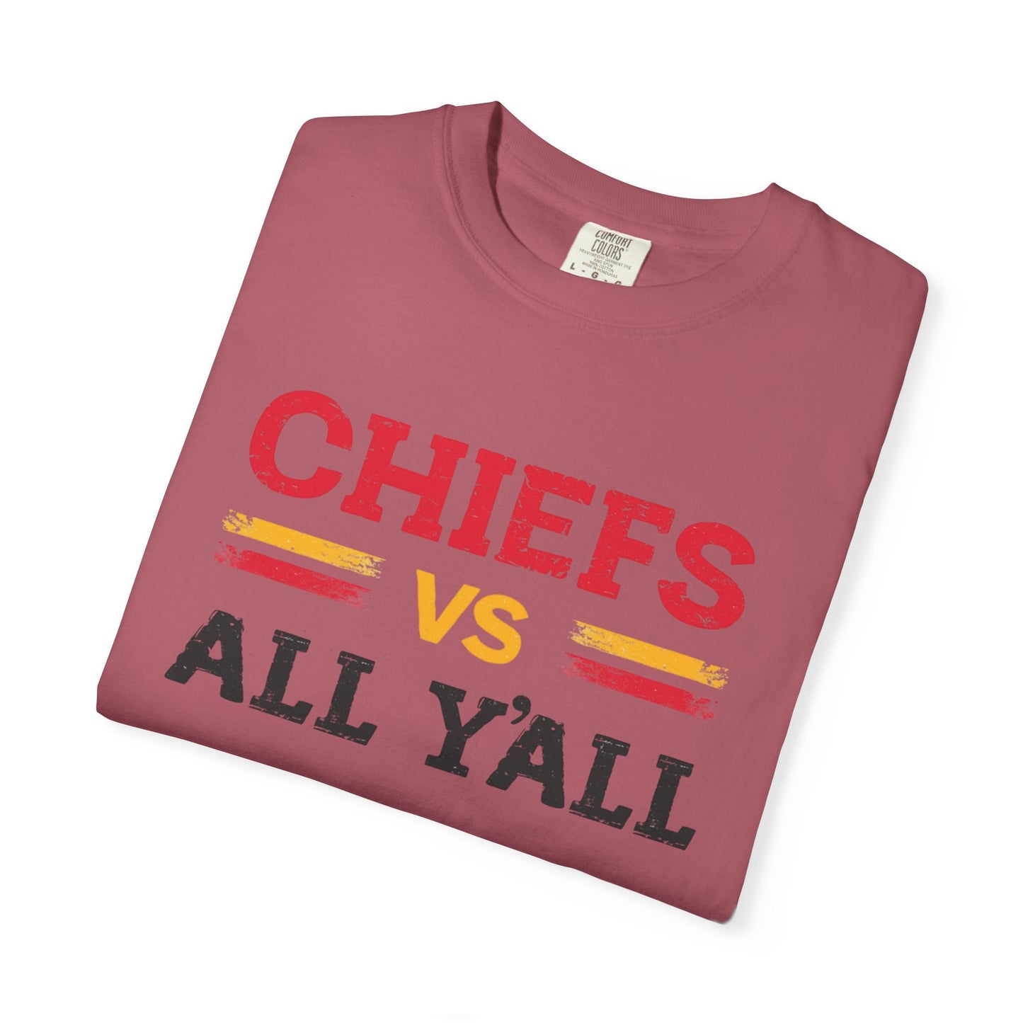 Game Day Humor T-Shirt, Chiefs vs All Y’all Tee, Sports Fan Gift, Unisex Shirt, Tailgate Party Apparel, Football Celebration Shirt
