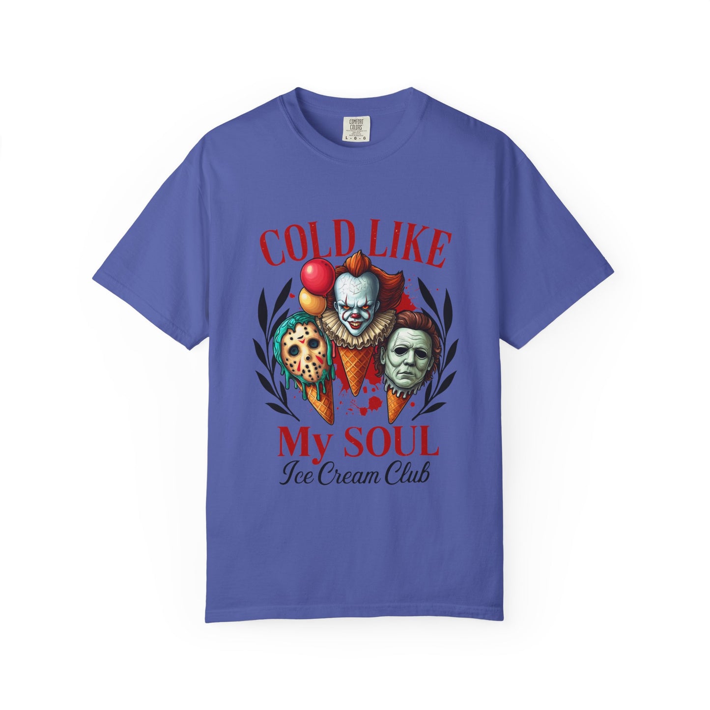 Chilling Soul T-Shirt, Vintage Horror Tee, Unisex Graphic Shirt, Ice Cream Lovers Gift, Fun Movie Merch