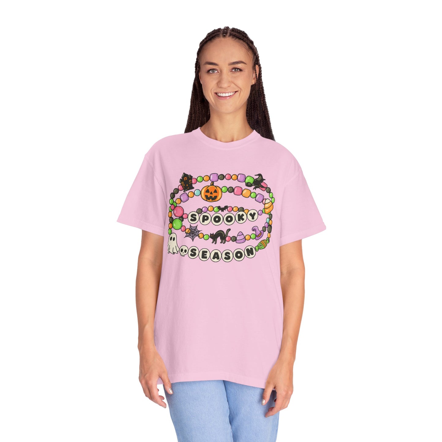 Spooky Season Friendship Bracelet T-shirt | Halloween Fun, Unisex Tee