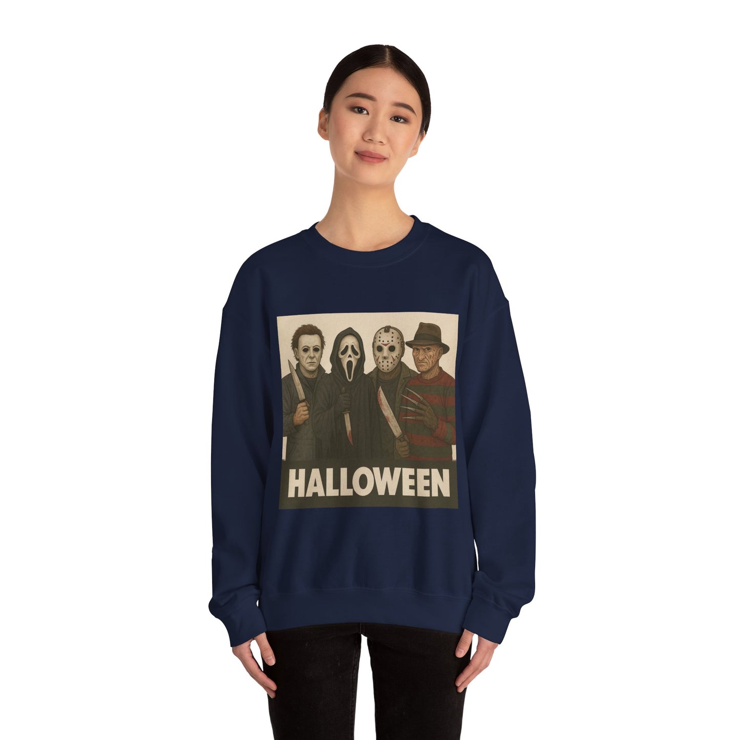 Spooky Movie Crewneck Sweatshirt - Halloween Horror Apparel