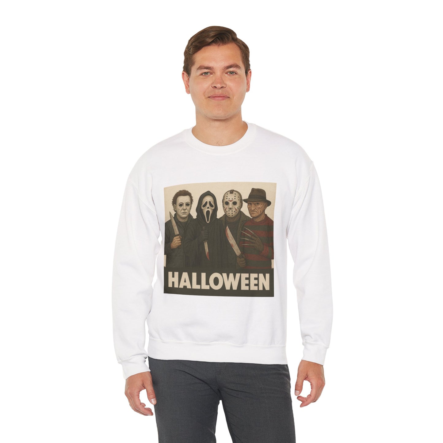 Spooky Movie Crewneck Sweatshirt - Halloween Horror Apparel