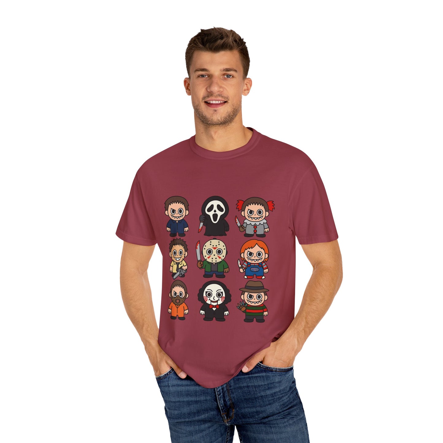 Pop Culture Horror Character T-Shirt, Unisex Tee, Halloween Tee, Horror Movie Merch, Funny Graphic Shirt, Gift for Horror Fans