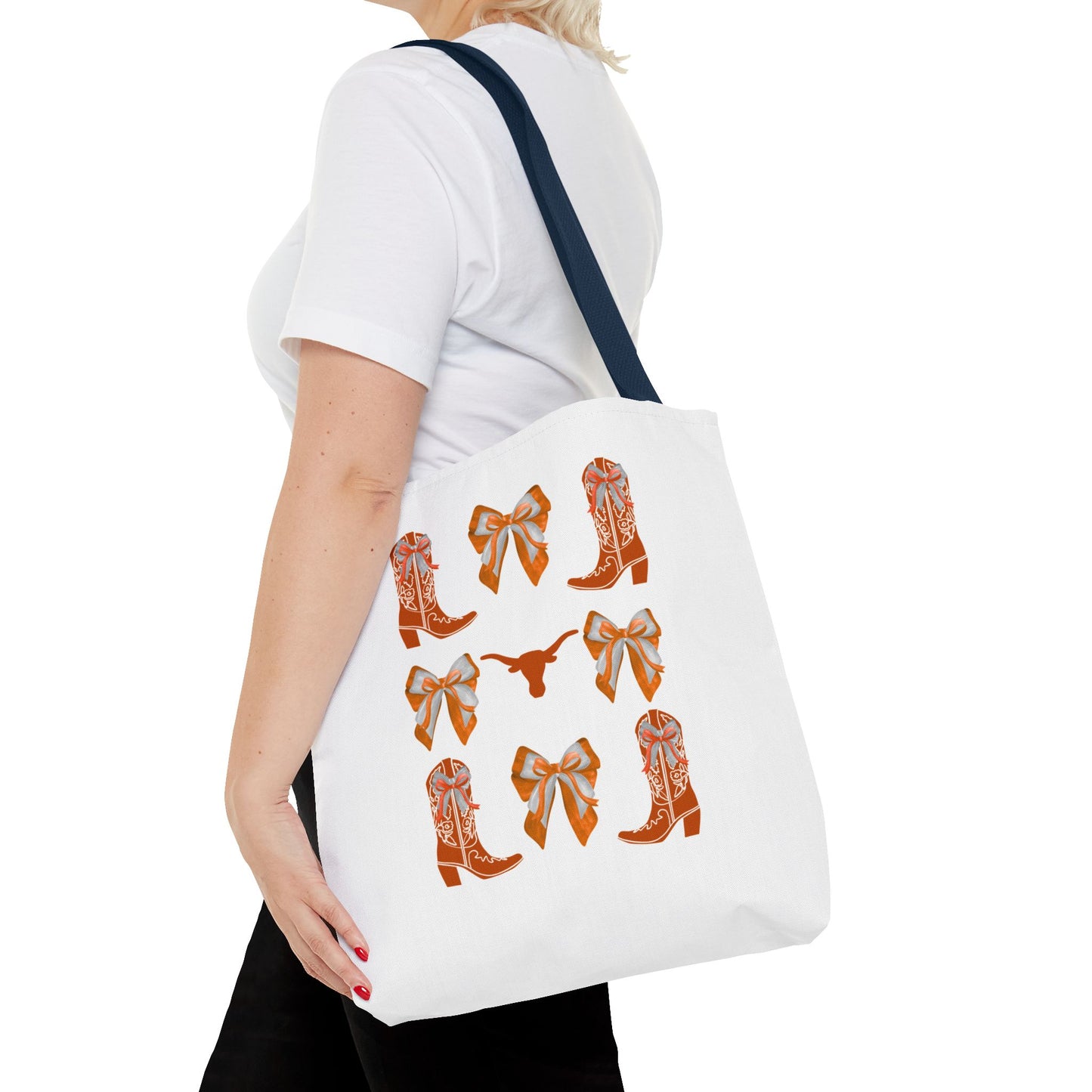Tx longhorns Stylish Western Tote Bag, Cowgirl Style Accessories, Everyday Use, Gift for Rodeo Fans, hook em horns, texas game day, tx fan gift, graduation gift, texas alumni