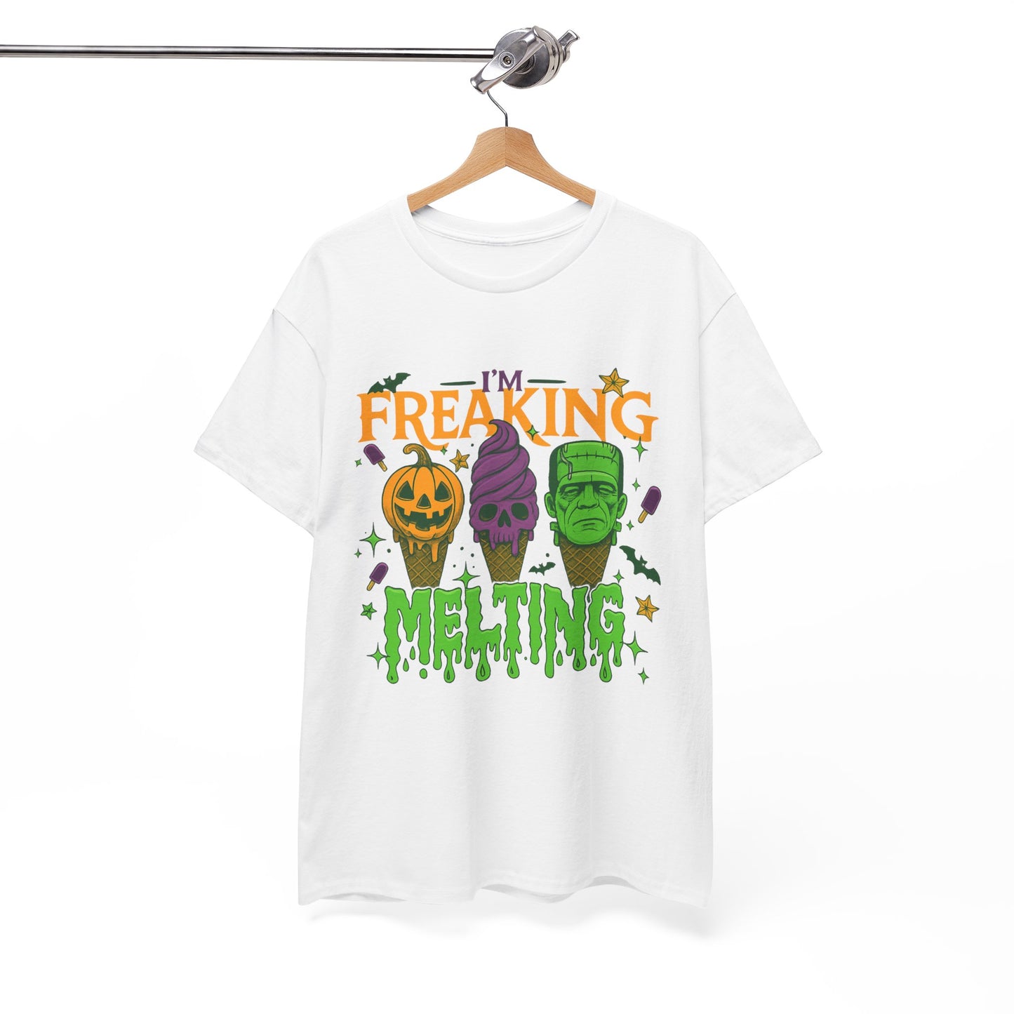 Halloween Unisex Heavy Cotton Tee, Fun Fall Shirt, Halloween Costume Top, Spooky Party Tee, Trick or Treat Apparel