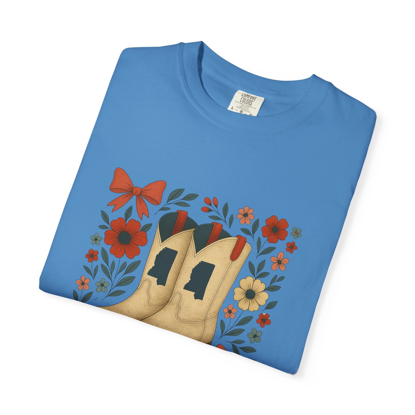 Mississippi Cowboy Boots T-Shirt - Ole Miss Rebels Fan