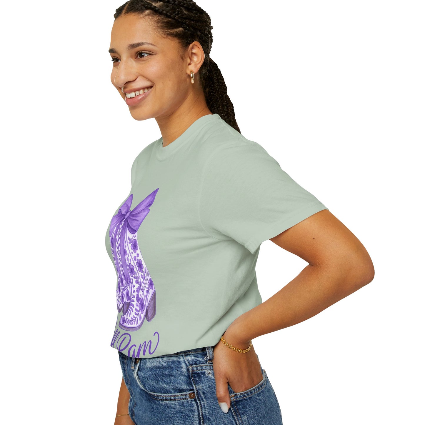 Purple Cowboy Boots T-Shirt | Western Style Tee, Festival Wear, Country Music Shirt, Gift for Horse Lovers, Casual Chic