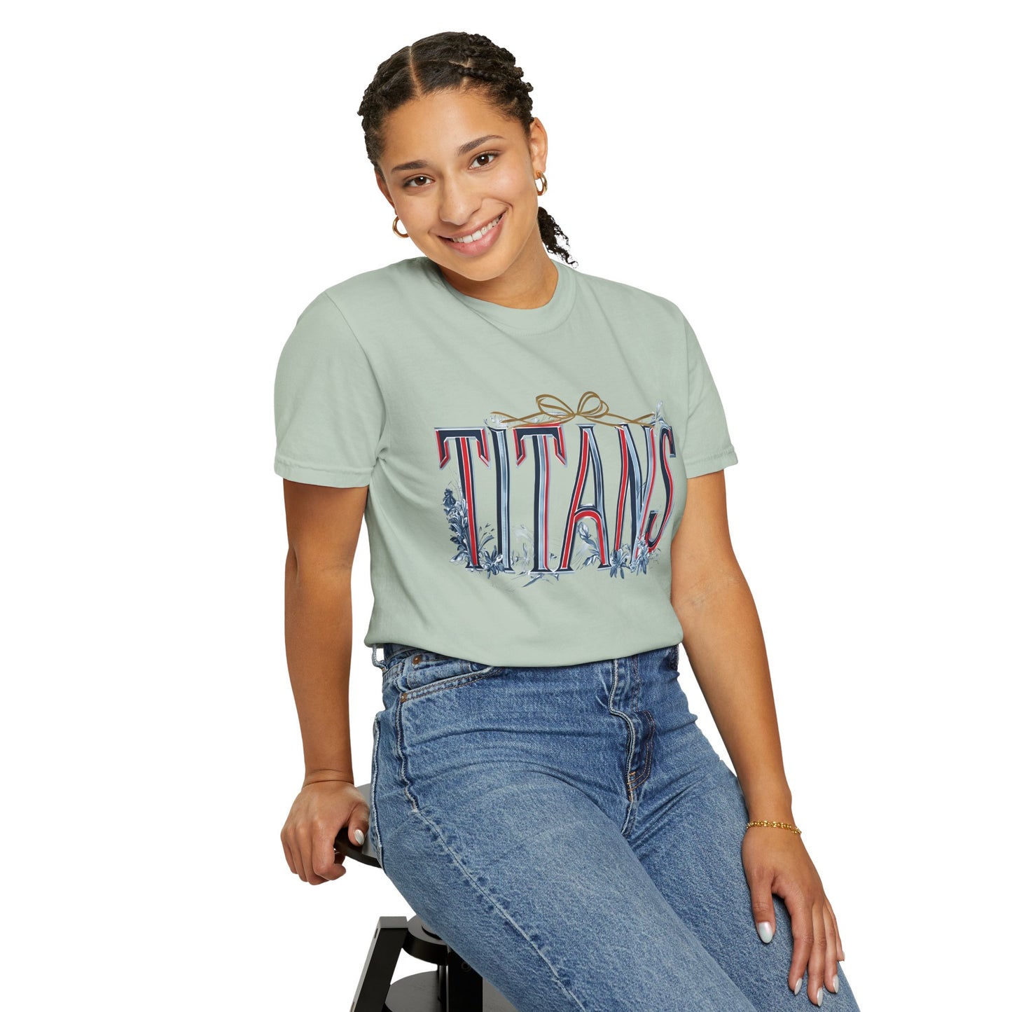 Floral Titans Garment-Dyed T-Shirt
