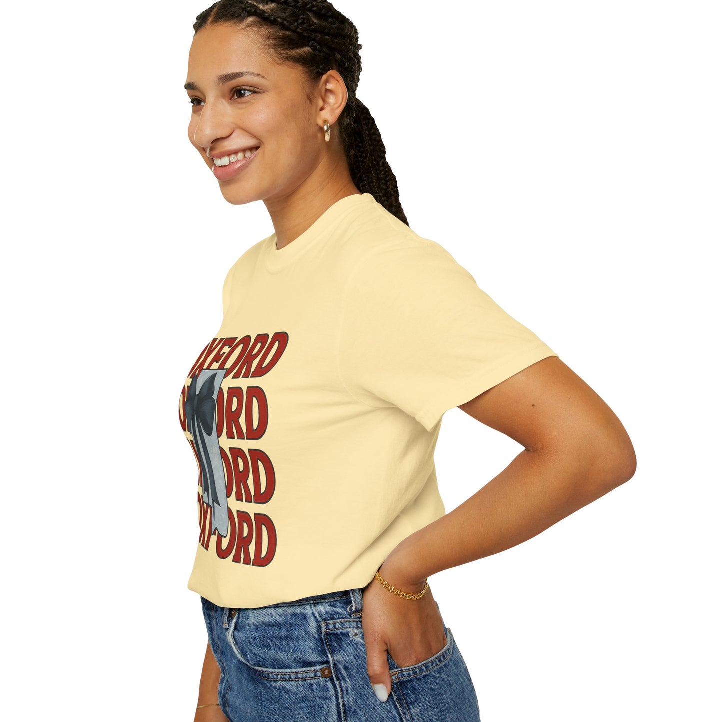 Oxford Bow Graphic Tee, Casual Unisex T-shirt, Gift for Students, College Apparel, Trendy Fashion Top, Birthday Gift