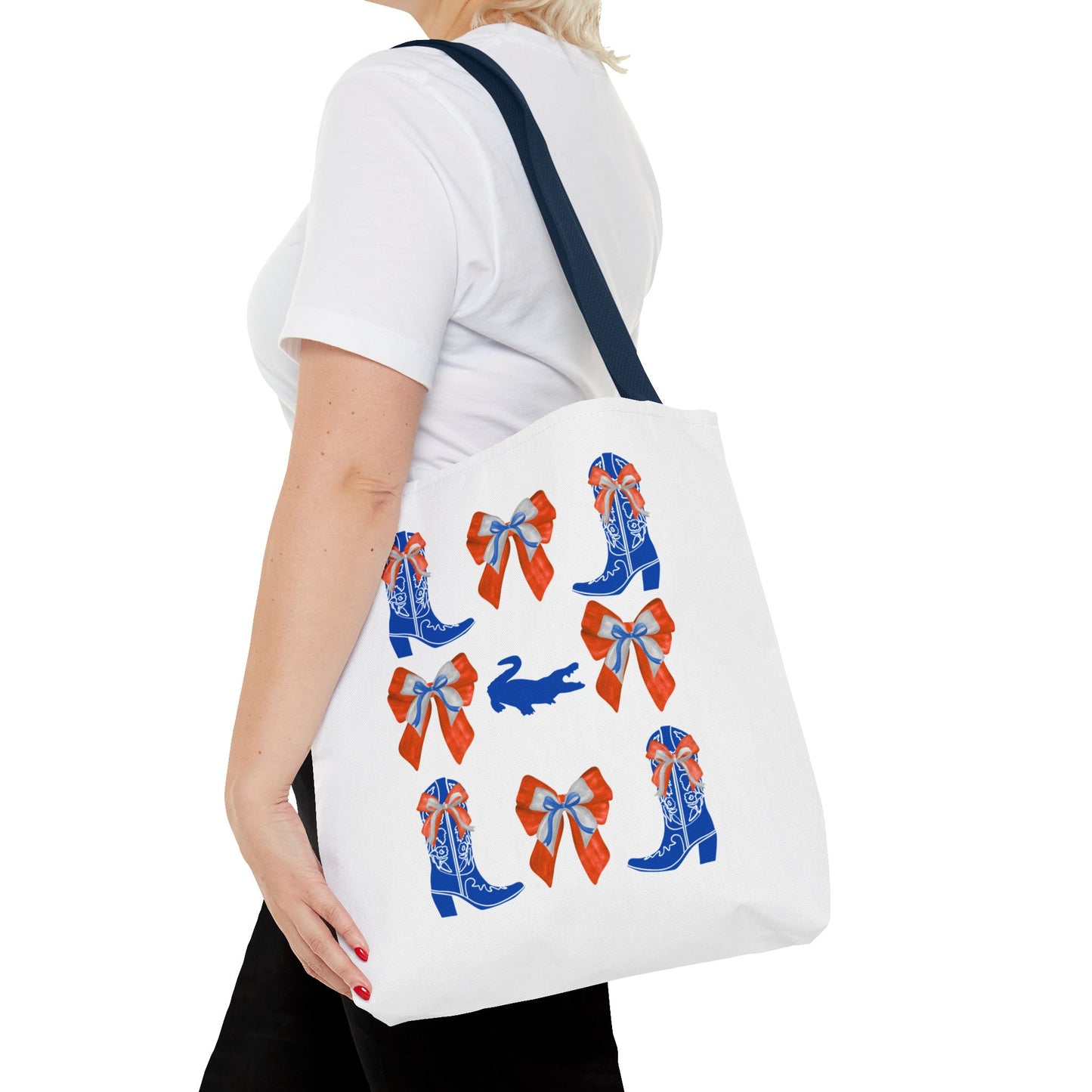 FL gators game day tote bag, UF fan gift, UF alumni, graduation gift, college student gift, chomp! chomp!, florida fan gift, florida game day, go gators