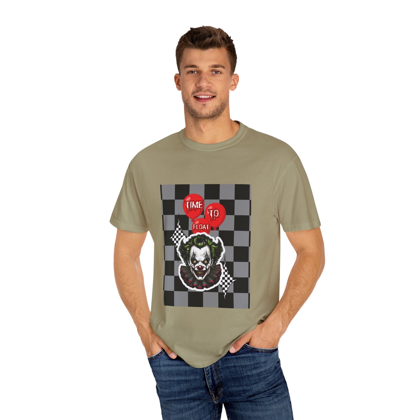 Creepy Clown Graphic T-Shirt, Halloween Costume Tee, Unisex Horror Shirt, Fun Gift for Fans, Graphic Novelty Wear, Casual Outfit