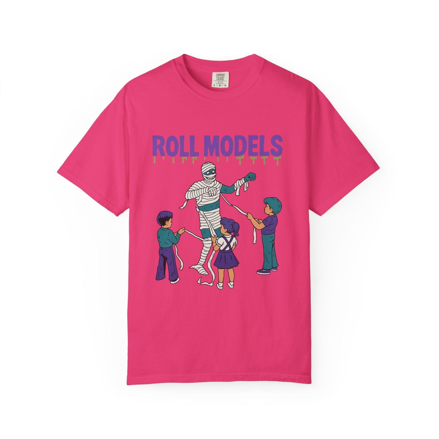 Mummy Roll Models T-Shirt, Cute Halloween Shirt, Kids Costume Tee, Family Fun Outfit, Retro Graphic Top, Vintage Style Tee