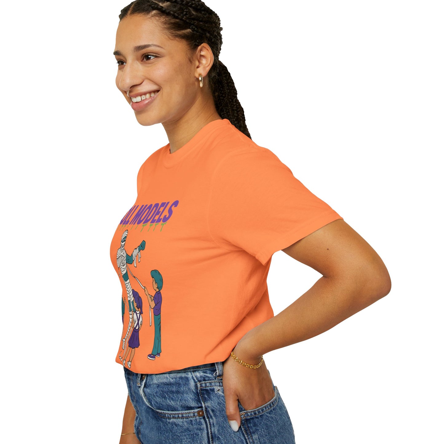 Mummy Roll Models T-Shirt, Cute Halloween Shirt, Kids Costume Tee, Family Fun Outfit, Retro Graphic Top, Vintage Style Tee