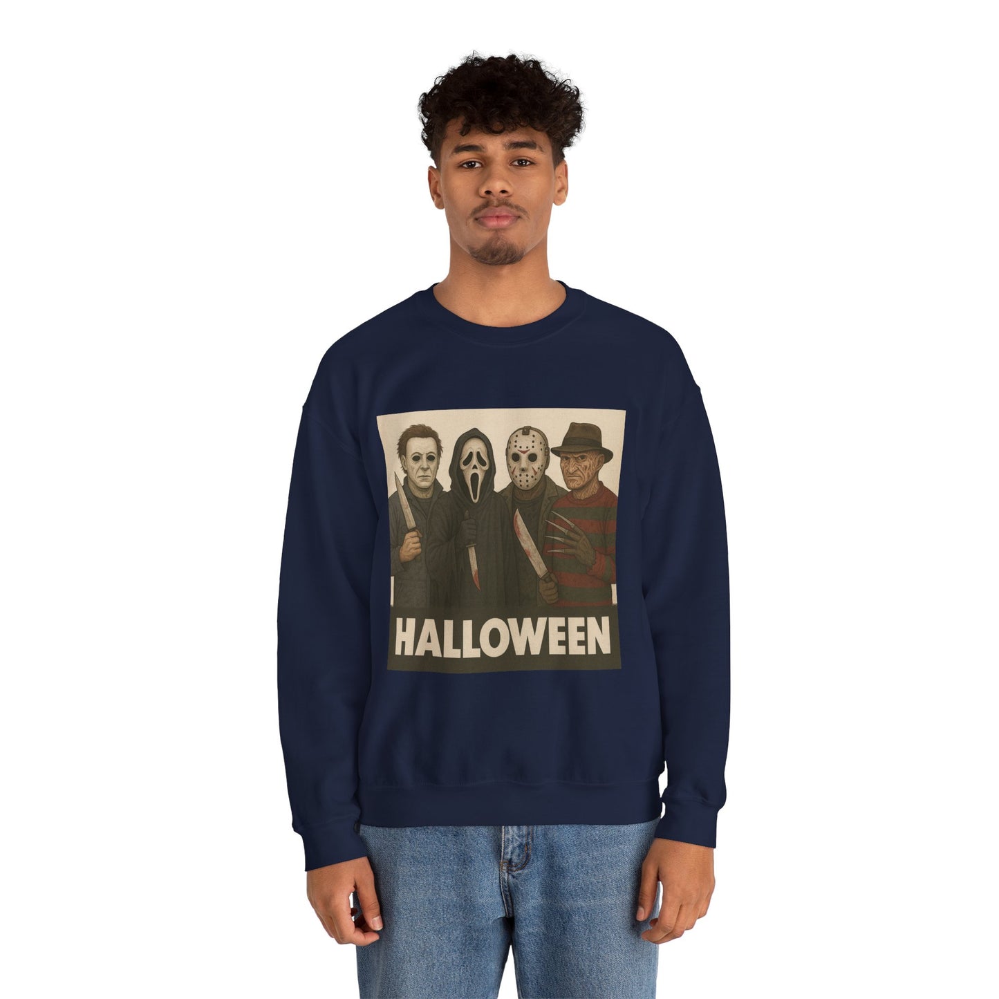 Spooky Movie Crewneck Sweatshirt - Halloween Horror Apparel