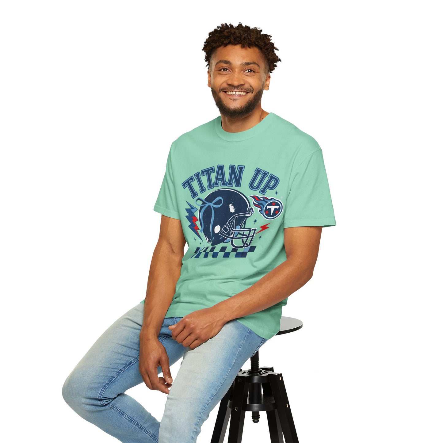titan up tennessee Unisex Football Tee, Titan Up Shirt for Game Day, Casual Sportswear, Tailgating Apparel, Gift for Fans, Team Spirit Top