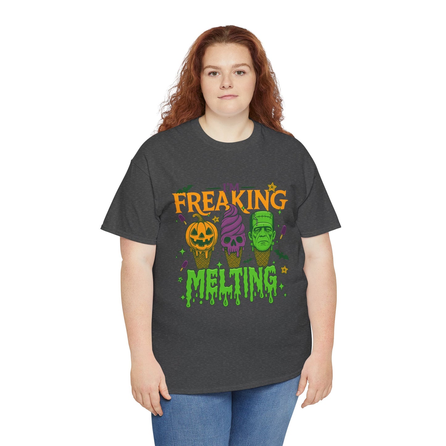 Halloween Unisex Heavy Cotton Tee, Fun Fall Shirt, Halloween Costume Top, Spooky Party Tee, Trick or Treat Apparel