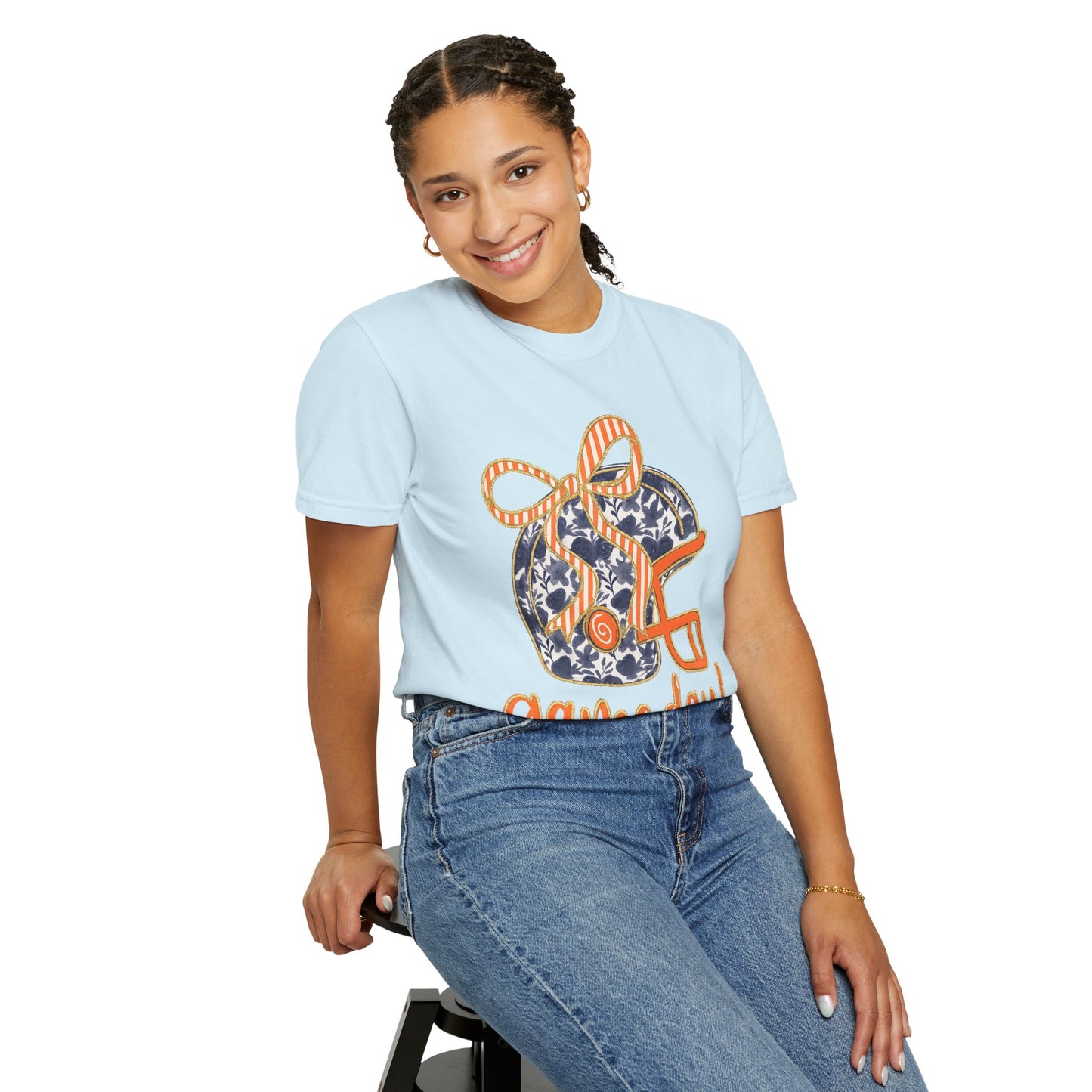 Game Day Coquette Style, Football Helmet T-Shirt | Unisex Sports Tee for Football Fans | Perfect for Tailgating, Game Everyday Wear
