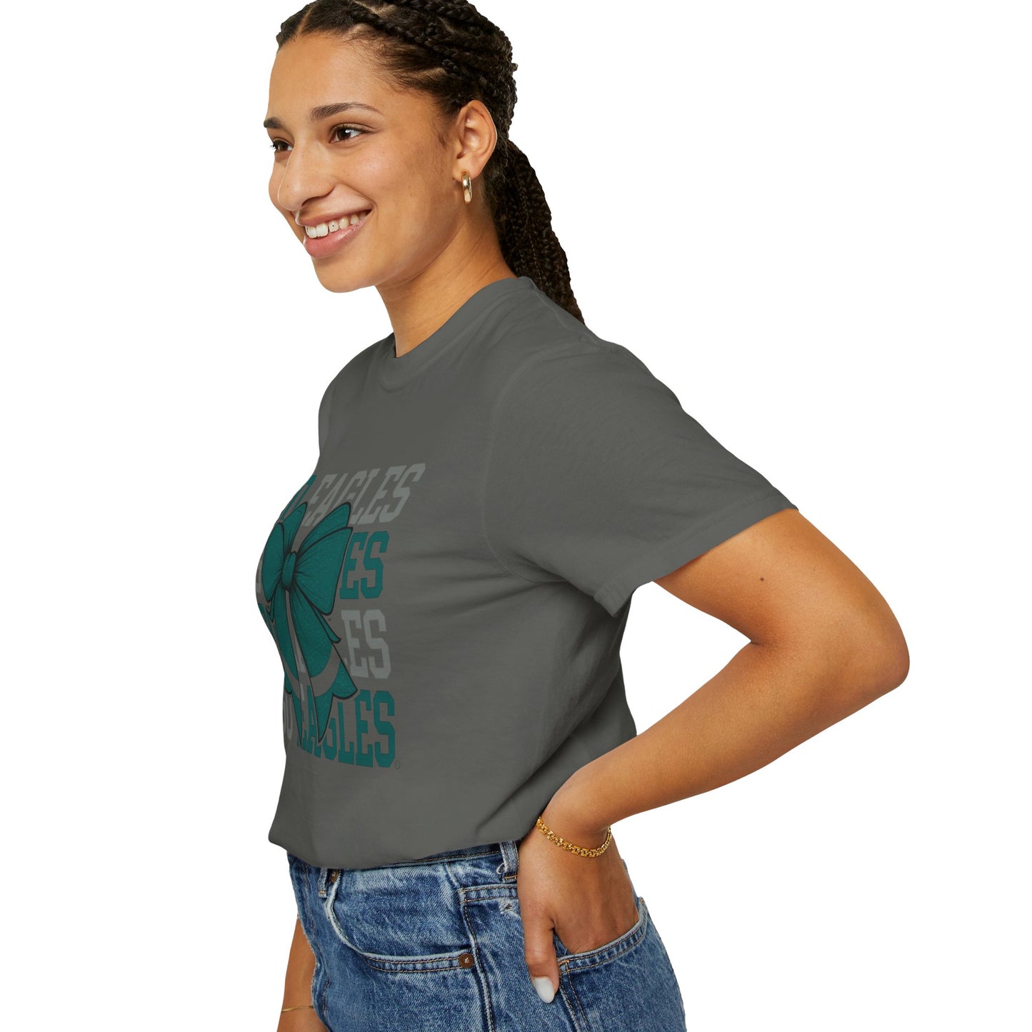 Cheerful Eagles T-Shirt, Unisex Sports Tee, Game Day Shirt, Football Fan Apparel, Gift for Sports Lovers