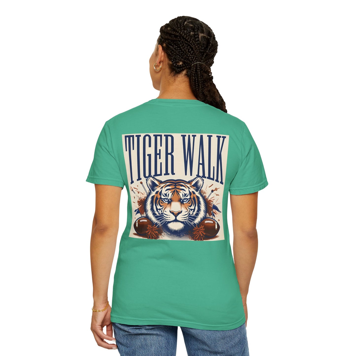 War Eagle Tiger Walk Unisex T-Shirt, Casual Tee, College Apparel, Game Day Shirt, Sports Fan Gear, Gift for Auburn Fans