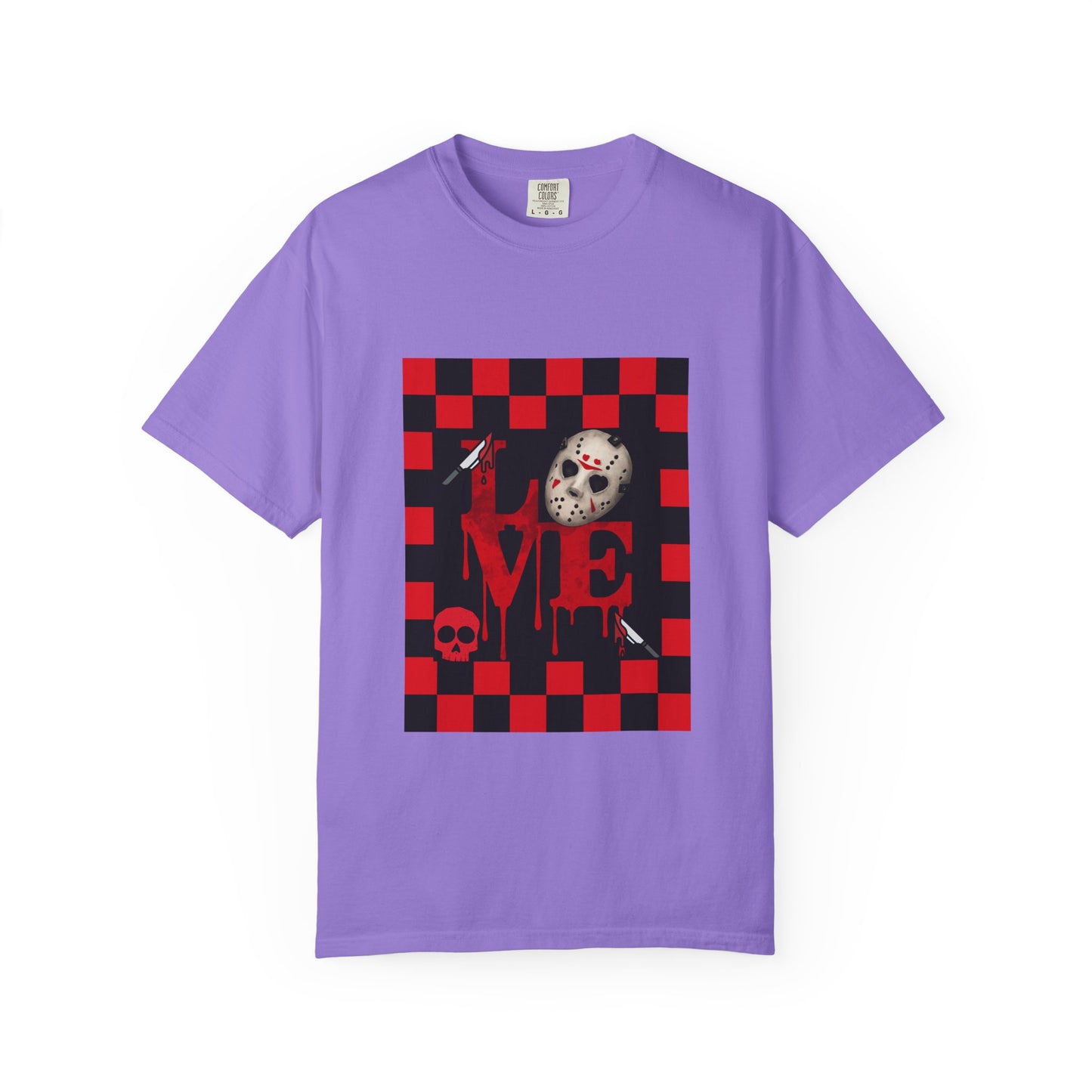 Scary Movie Mask Love Print T-Shirt