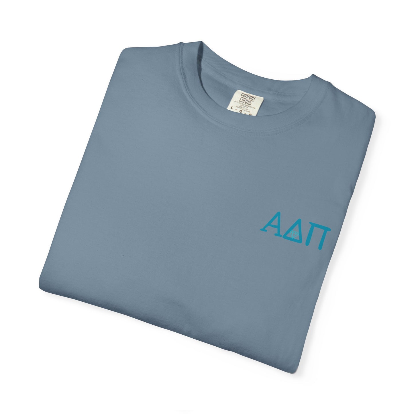 Alpha Delta Pi T-Shirt, Sorority Shirt, College Apparel, Greek Life Gift, Unisex Garment-Dyed Tee