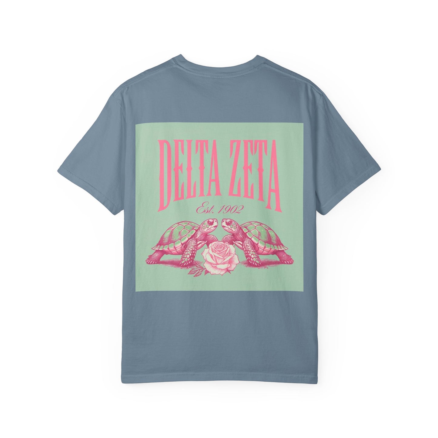 Delta Zeta Unisex T-Shirt, Sorority Shirt, Garment-Dyed Tee, Cute College Top, Sisterhood Apparel, Gift for Sorority Sisters