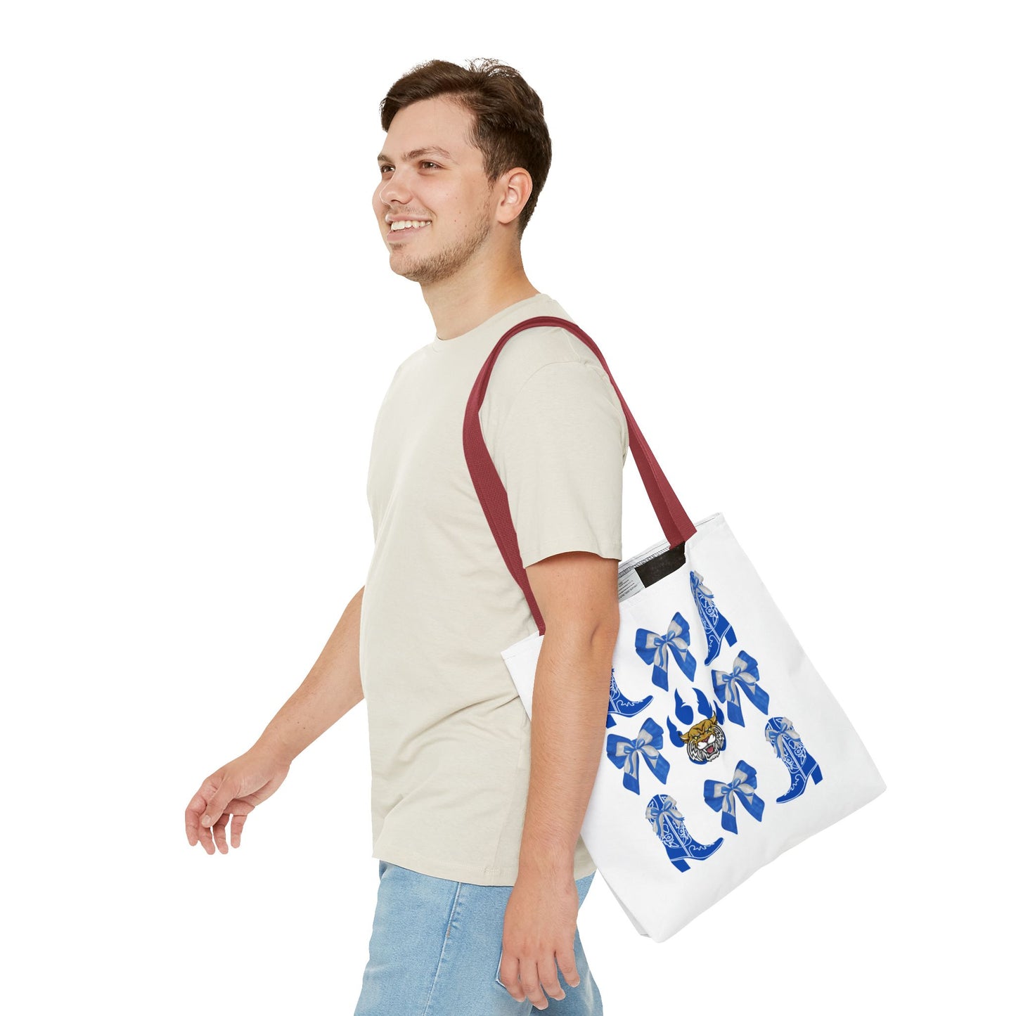 KY wildcats Stylish Blue Cowboy Boots Tote Bag, Kentucky Wildcats Fan, Kentucky Game Day, UK Wildcats, Kentucky Alumni, Graduation Gift, Lexington KY Gift