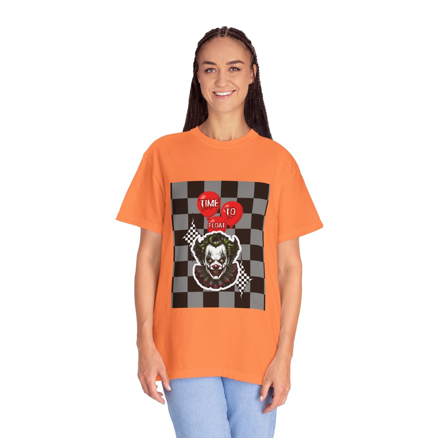 Creepy Clown Graphic T-Shirt, Halloween Costume Tee, Unisex Horror Shirt, Fun Gift for Fans, Graphic Novelty Wear, Casual Outfit