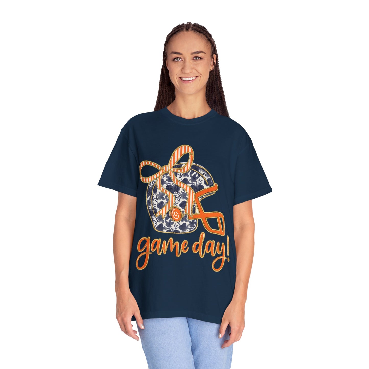 Game Day Coquette Style, Football Helmet T-Shirt | Unisex Sports Tee for Football Fans | Perfect for Tailgating, Game Everyday Wear