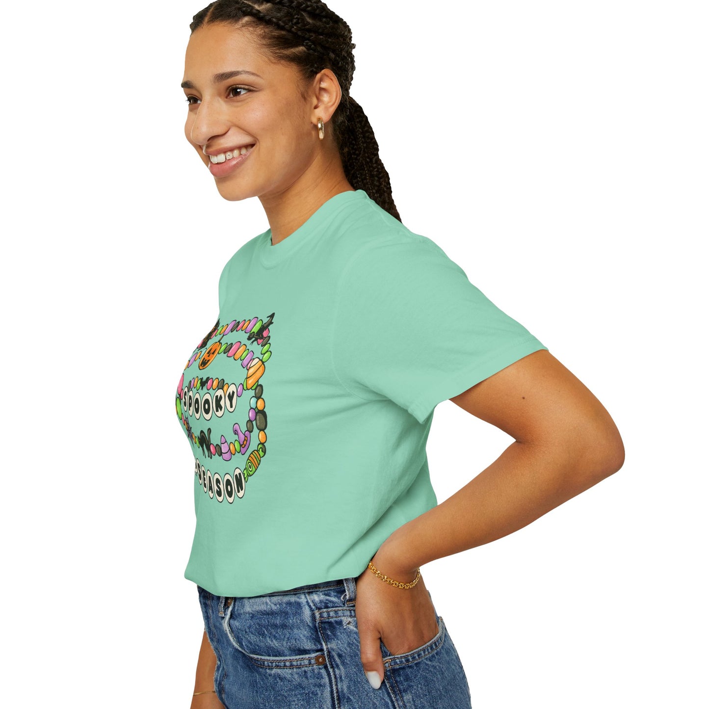 Spooky Season Friendship Bracelet T-shirt | Halloween Fun, Unisex Tee