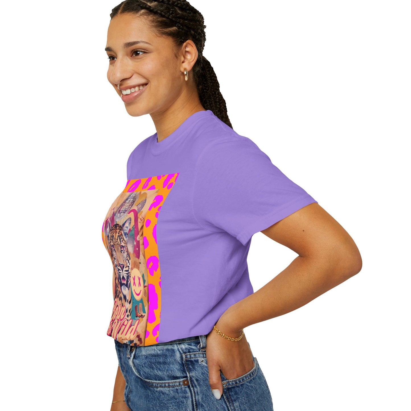 Bold Graphic T-Shirt: Born to Be Wild, Unisex Cotton Tee, Animal Lover Gift, Wild Spirit Apparel, Trendy Casual Wear, Unique Artist Design