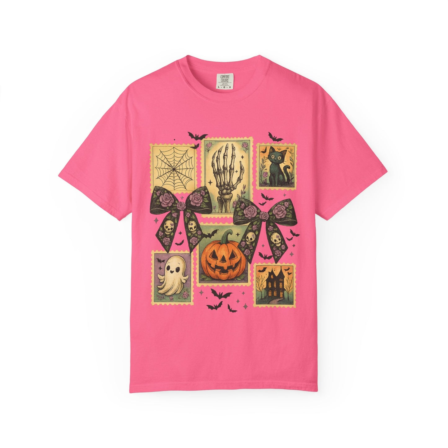 Halloween-Themed Unisex T-Shirt - Spooky Vibes for Fall Celebrations, Ghost Lovers Gift, Costume Party Essential, Cozy Autumn Tee