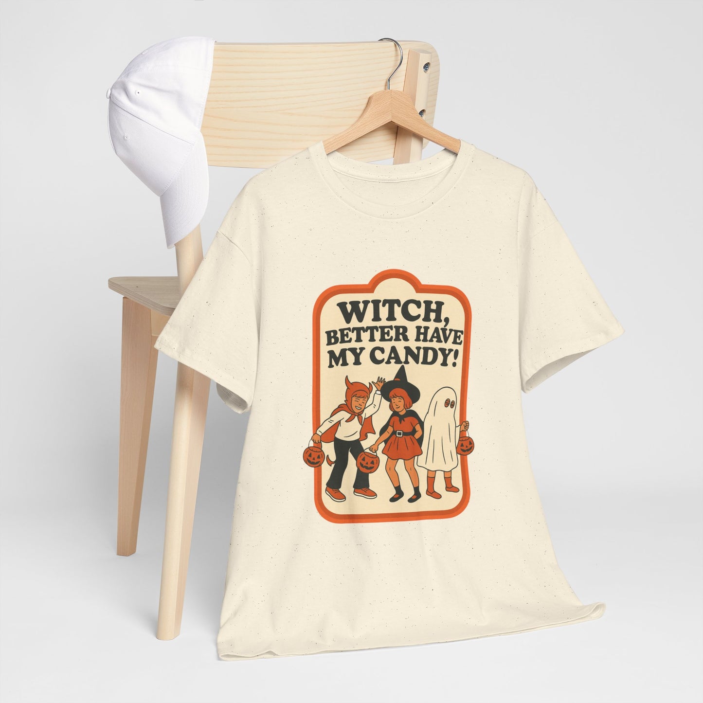 Halloween Witch Candy Tee - Unisex Cotton Shirt