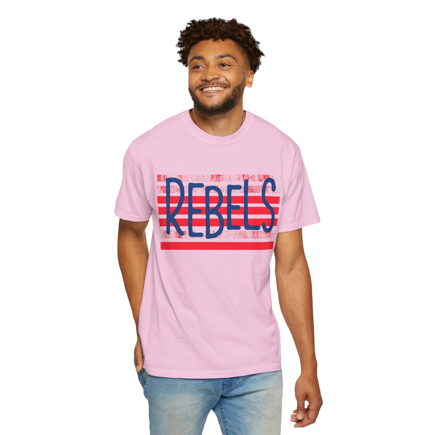 Rebels T-Shirt, Vintage Style Tee, Unisex Graphic Shirt, Summer Fashion, Independence Day Apparel, Football Game Day, Hotty Toddy