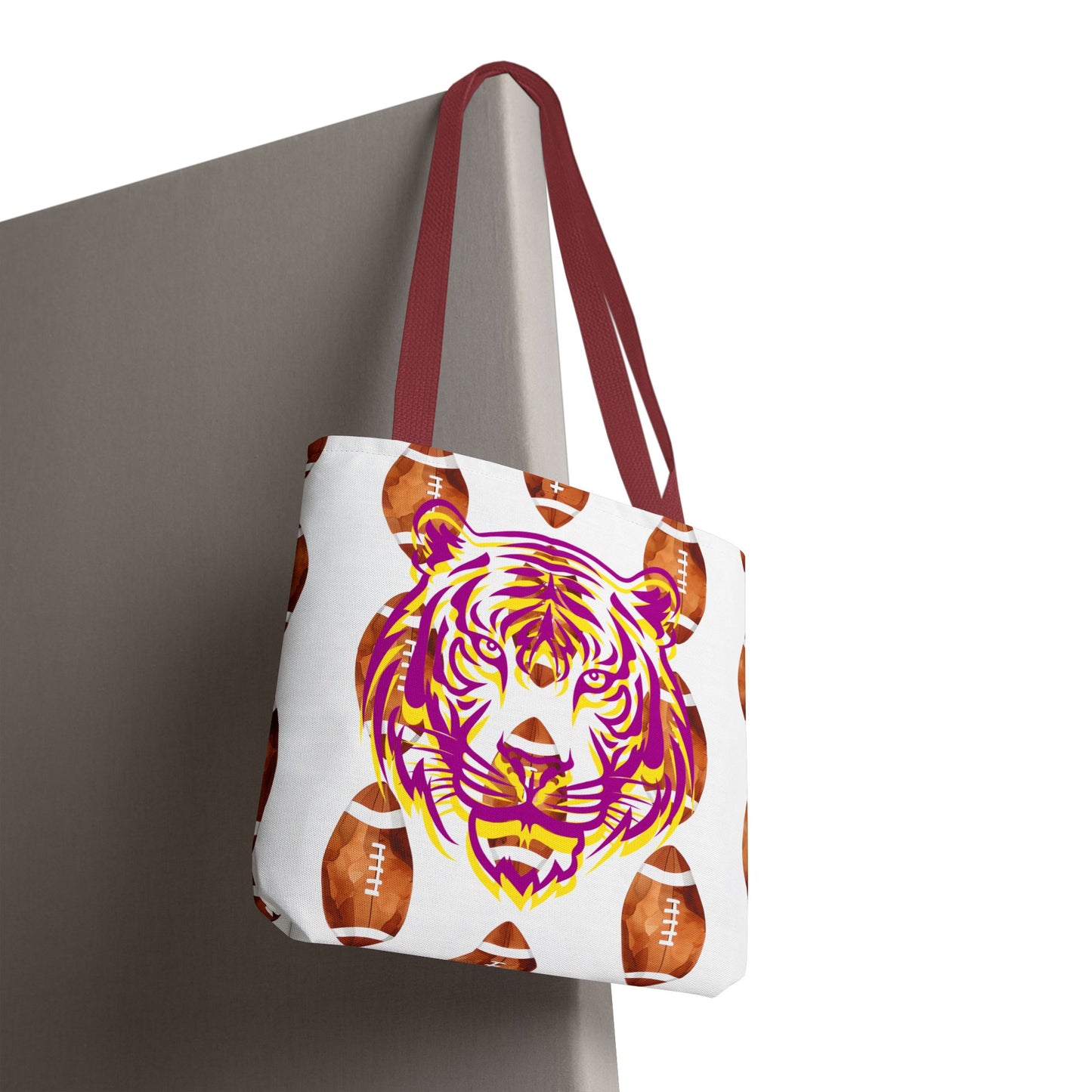 Vibrant Tiger Print Tote Bag - LSU Fans Gift