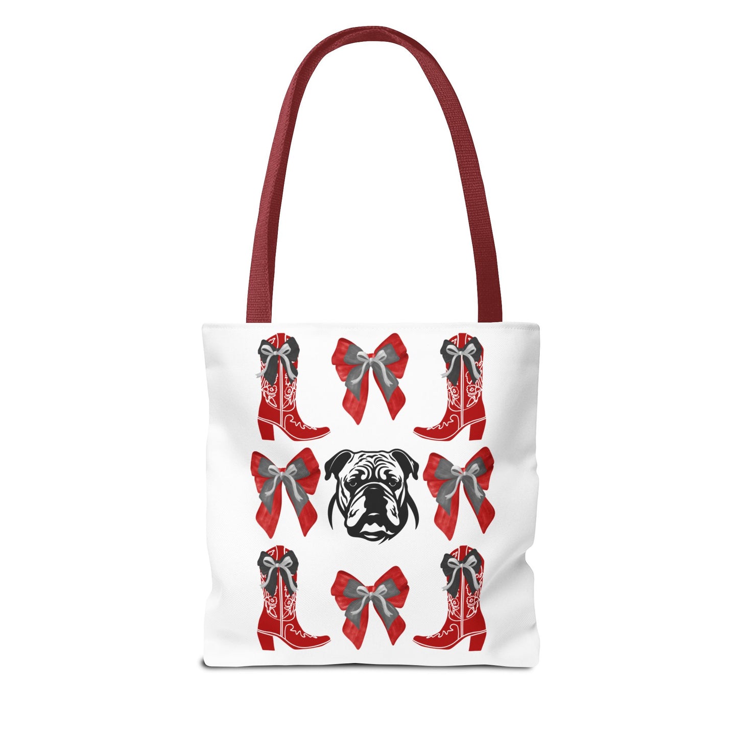 UGA Bulldogs Coquette Bow Tote Bag