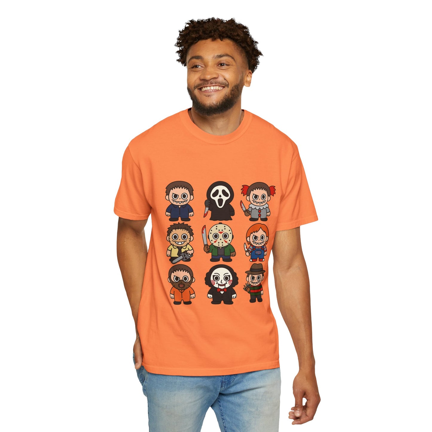 Pop Culture Horror Character T-Shirt, Unisex Tee, Halloween Tee, Horror Movie Merch, Funny Graphic Shirt, Gift for Horror Fans