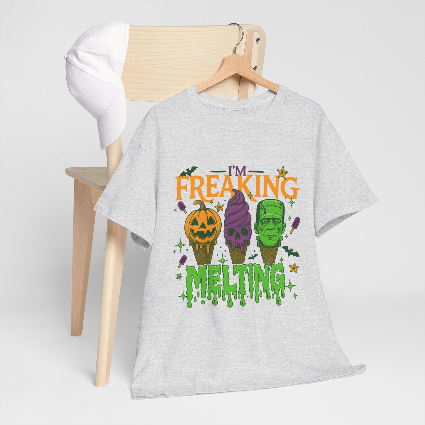 Halloween Unisex Heavy Cotton Tee, Fun Fall Shirt, Halloween Costume Top, Spooky Party Tee, Trick or Treat Apparel
