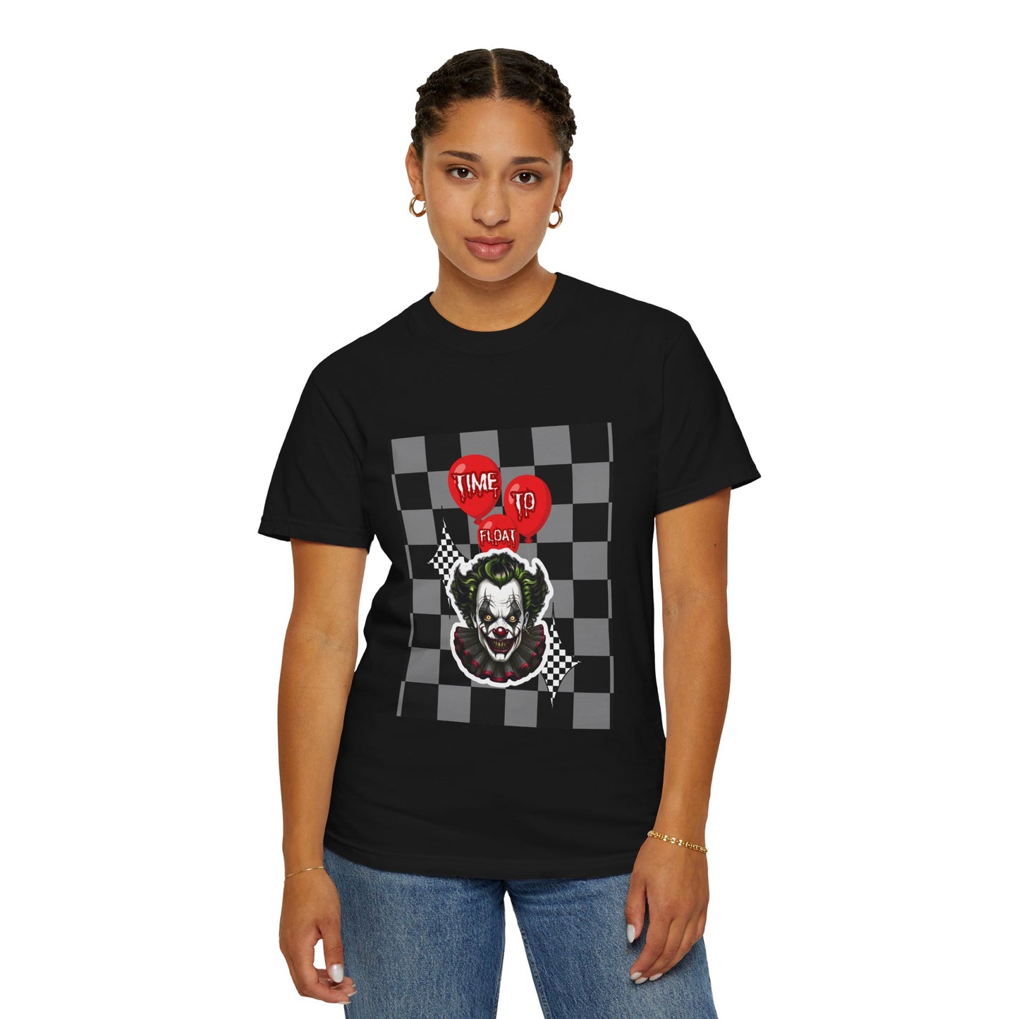 Creepy Clown Graphic T-Shirt, Halloween Costume Tee, Unisex Horror Shirt, Fun Gift for Fans, Graphic Novelty Wear, Casual Outfit